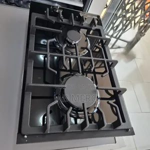 30cm Gas Hob 2 Burners Automatic Ignition Glass Top
