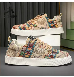 Elegant Vintage Fabric Sneakers