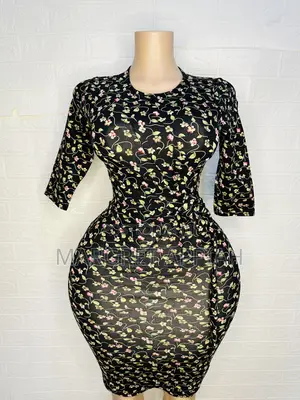 Side Wrap Tie Fitted Dress