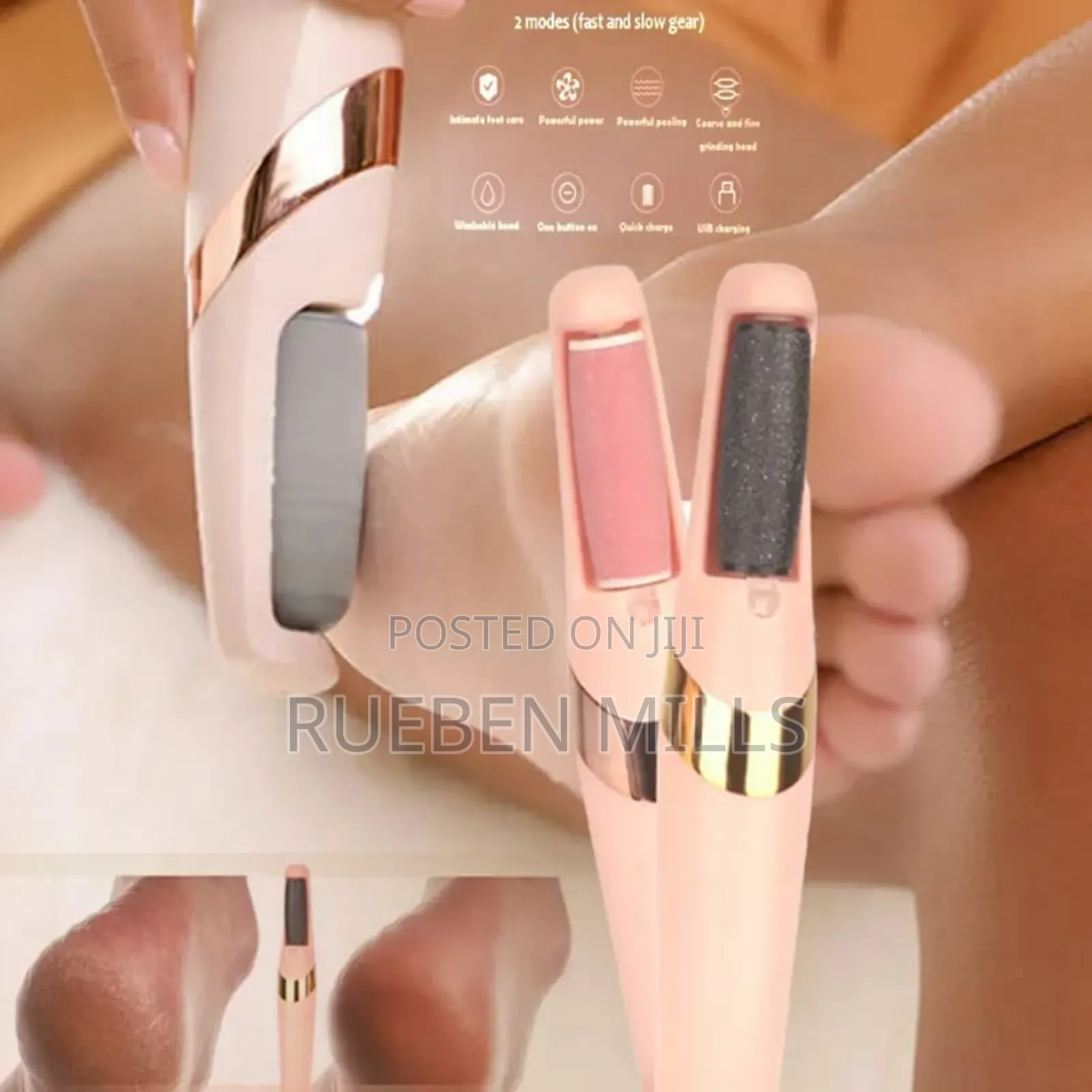Veby Pedicure Wand Cordless Electric Foot Callus Remover Scraper