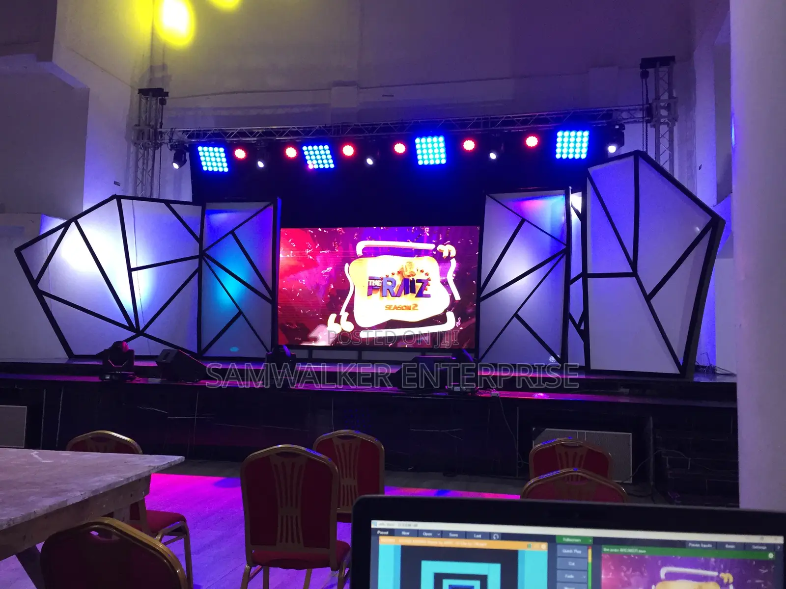 Stage Lighting With Special Light Effects in Good and Quality Setup