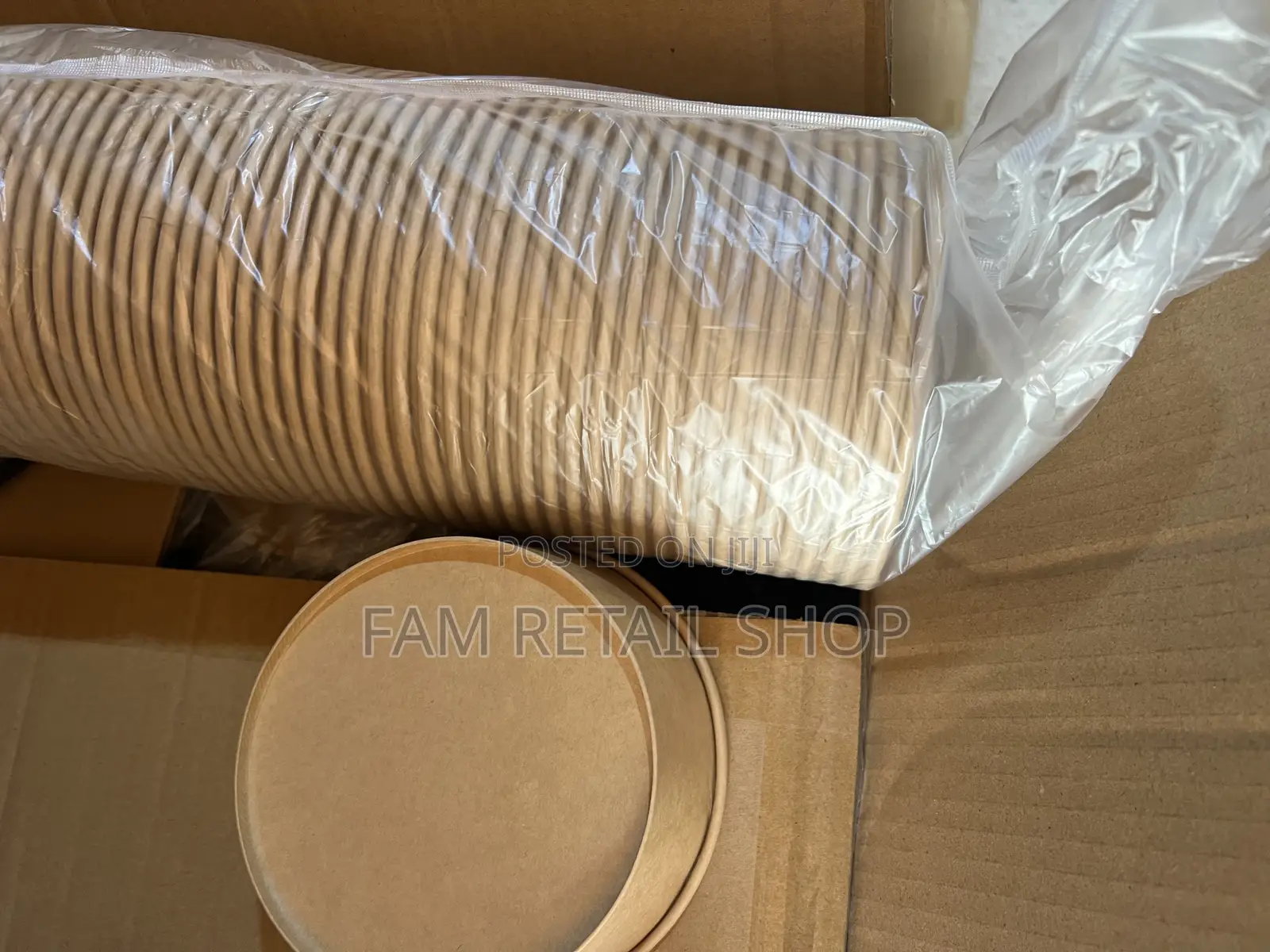 Kraft Paper Bowl + Lid(4 Sizes Available!) for Salad, Noodle, Rice Etc