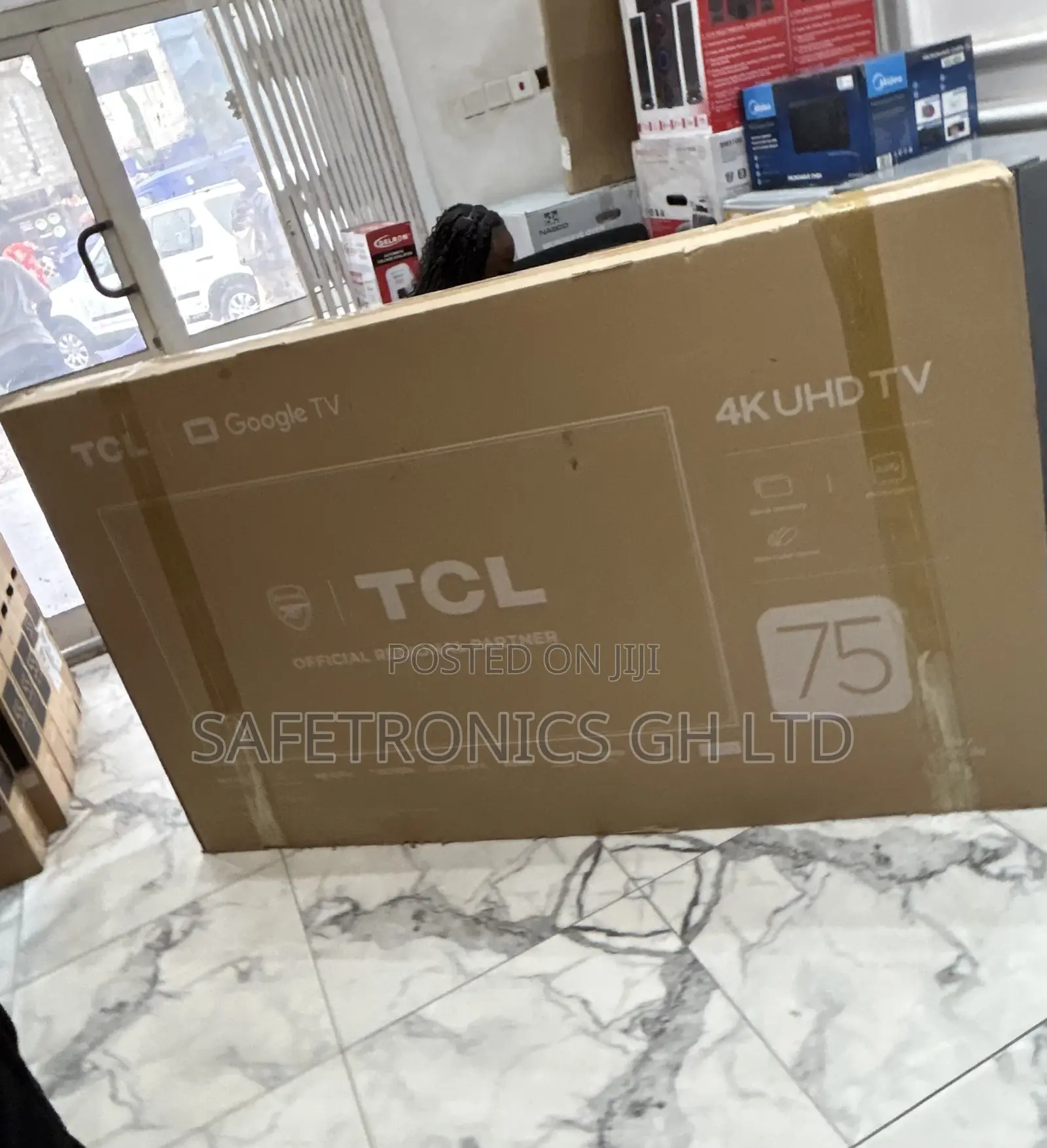 Sealed Quality 75 Inch TCL Smart Uhd Ultra 75p755 Sleek Tv