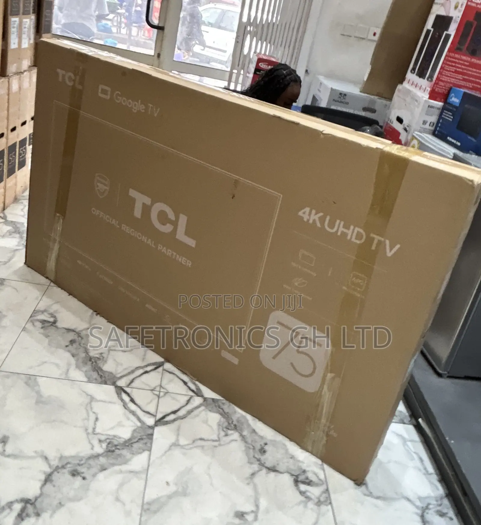 Sealed Quality 75 Inch TCL Smart Uhd Ultra 75p755 Sleek Tv