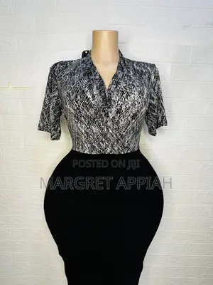 Patterned Wrap Dress