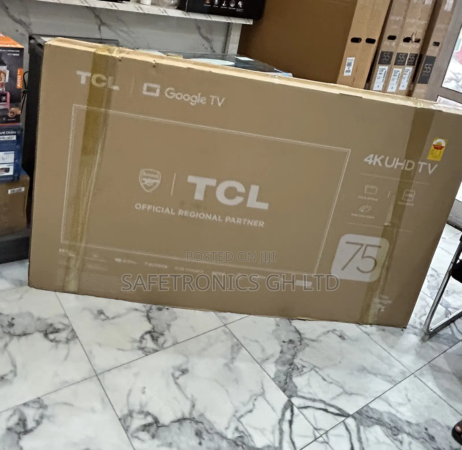 Get Original P755 TCL Android Uhd Smart 75 Inch Tv