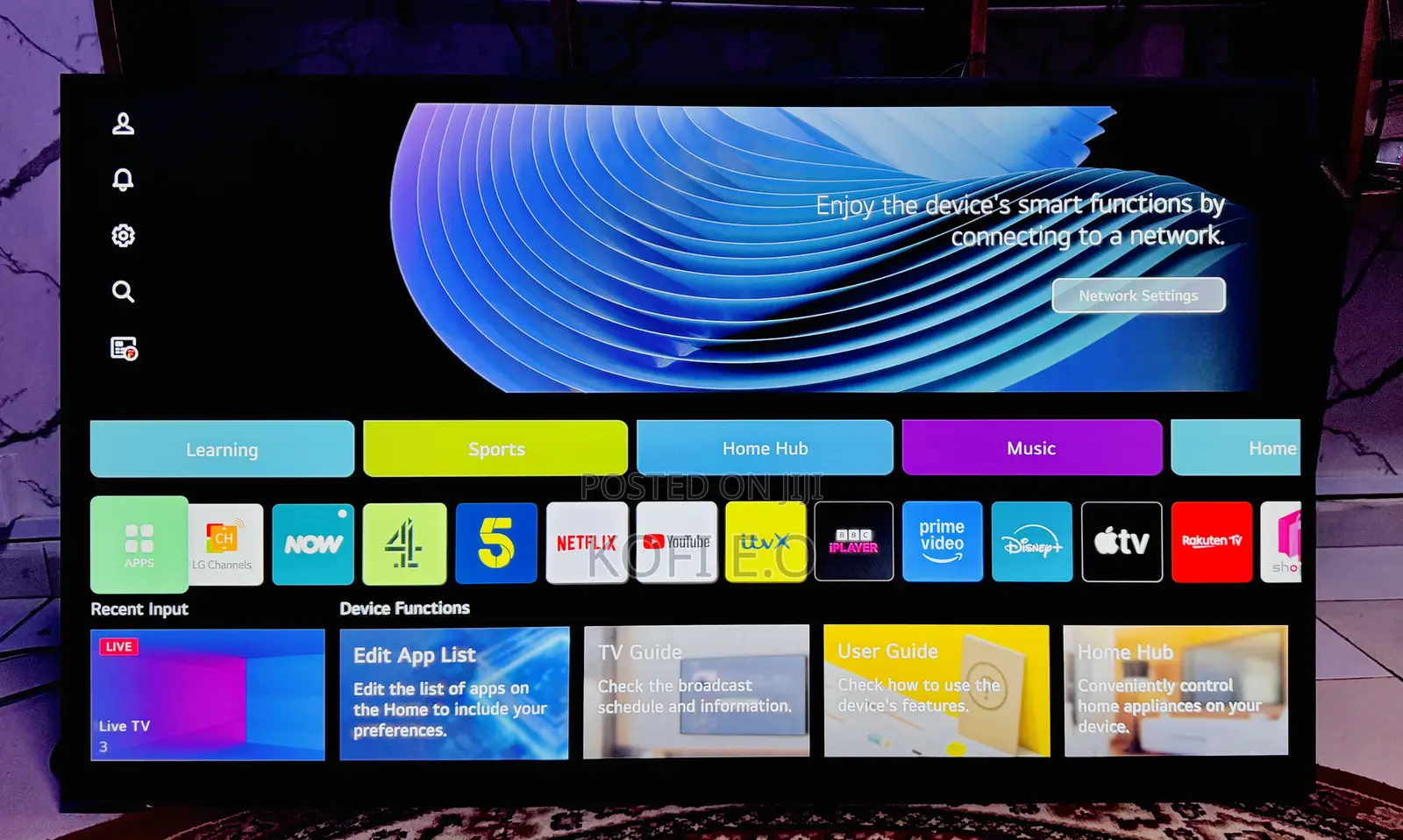 Uk Used Ultra Slim Lg 50 Inch Smart Uhd Digital Satellite 2023 Tv