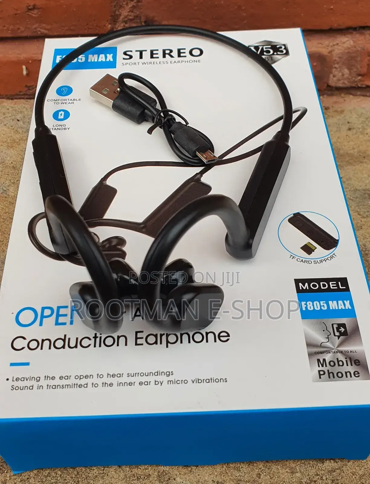 Quality Stereo Sports Wireless Earphones (F805 Max) 12hrs Playtime