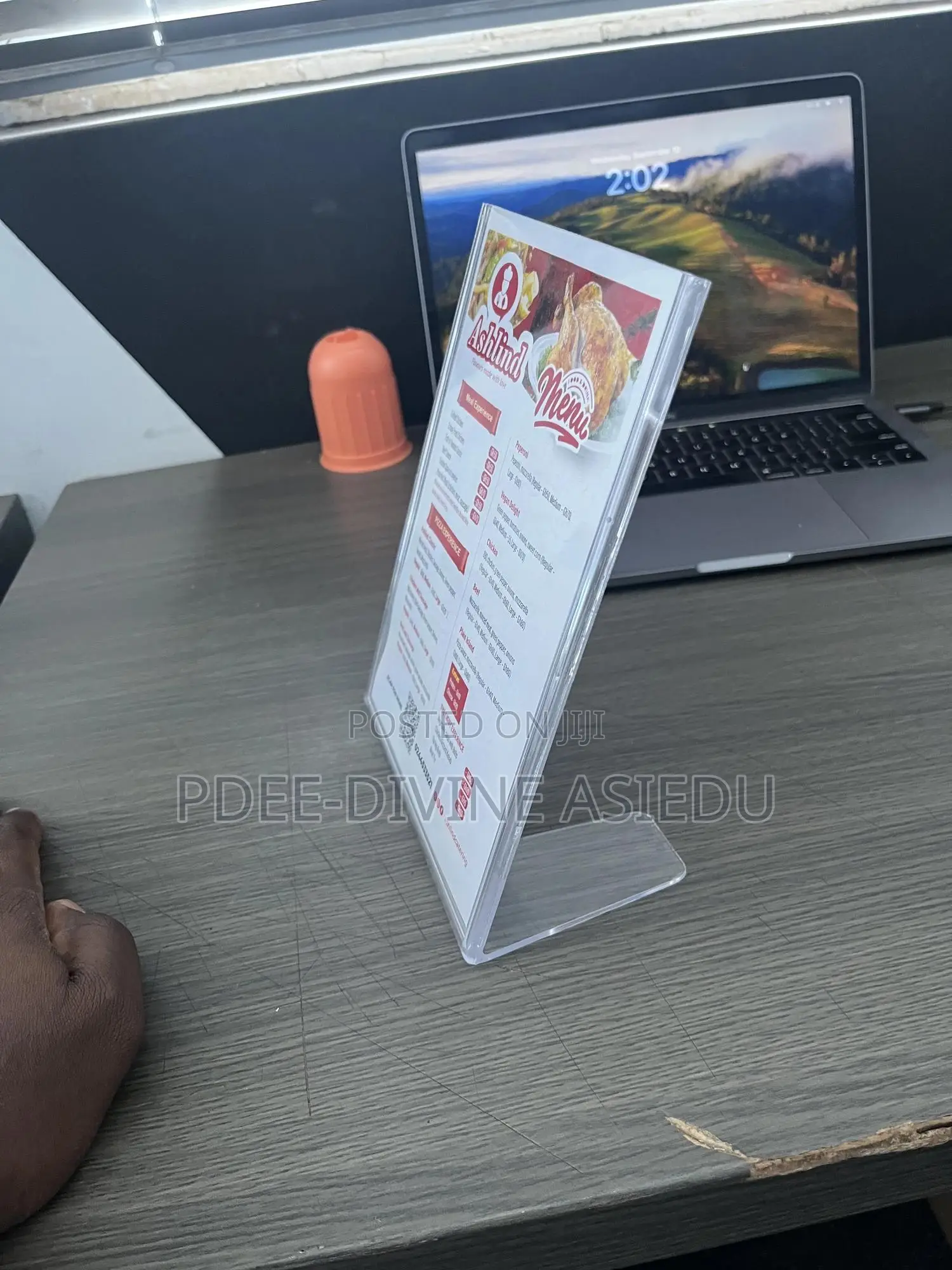 Table Talkers Qr Code Acrylic Sign Stand