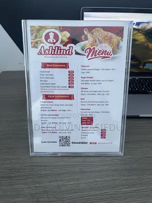 Table Talkers Qr Code Acrylic Sign Stand