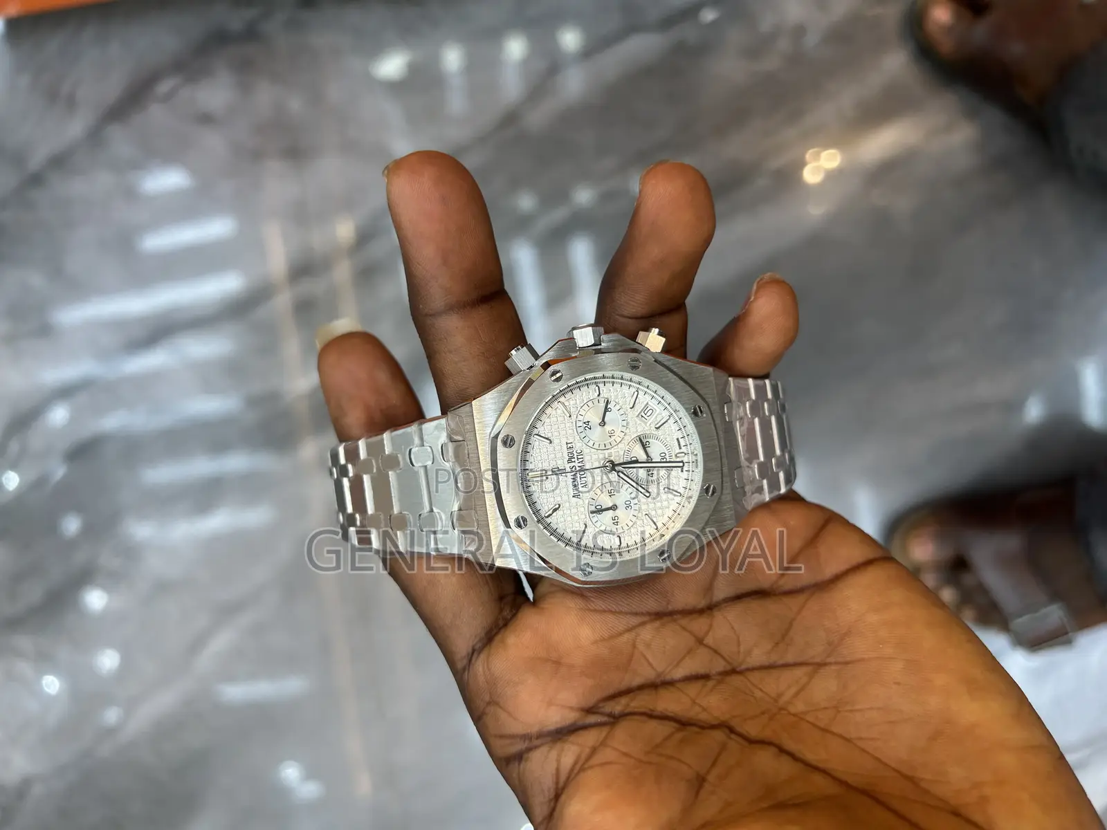Audemars Piguet Royal Oak Chronograph Silver Stainless Watch