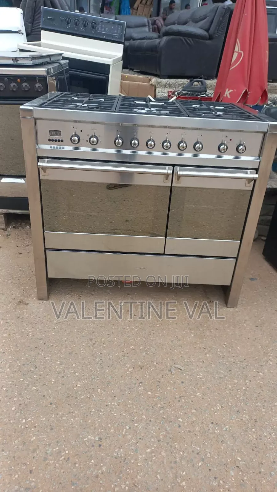 Full Stainless Steel 6 Burners Cooking Stove