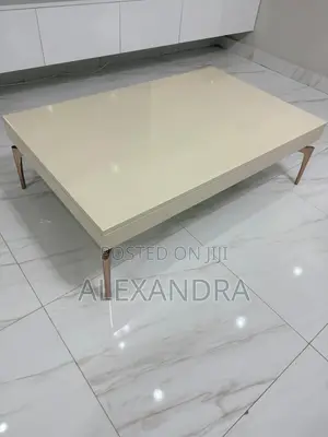 Center Table With Rose Gold Legs and 3 Nested Coffee Tables in Adenta ...