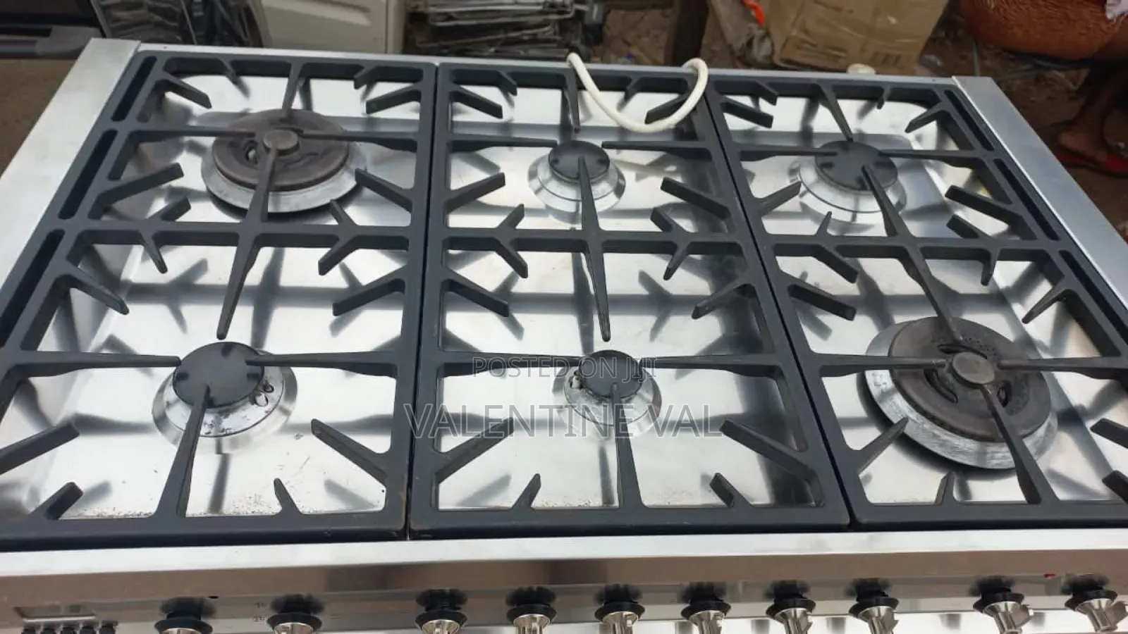 Full Stainless Steel 6 Burners Cooking Stove