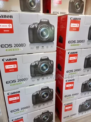 Cameras
Canon Eos 2000d-Wifi 24.1 Mp 3.0 Screen + Lens 18-55