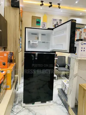 Highly Recommended Gn-B392pxgb.395l Double Door Fridge Lg Black