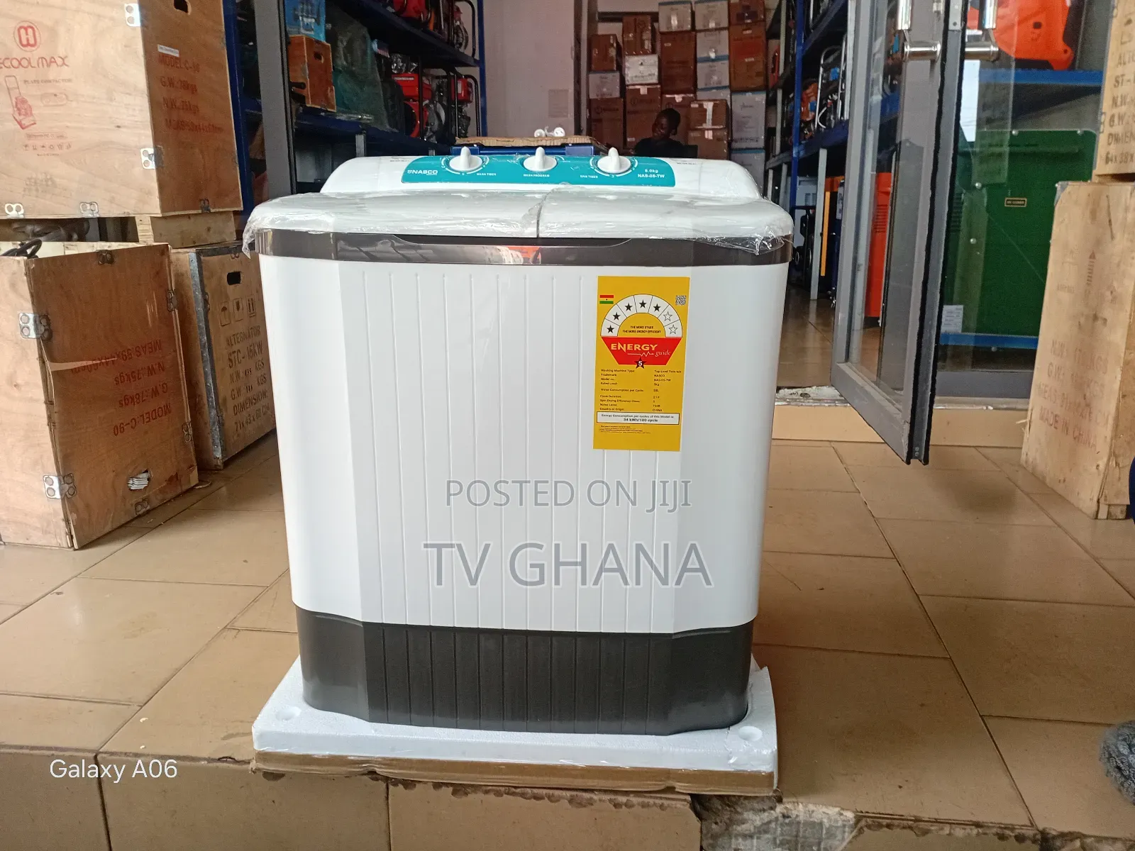 Nasco 5kg Twin Tub Washing Machine – Fast Reliable Wash