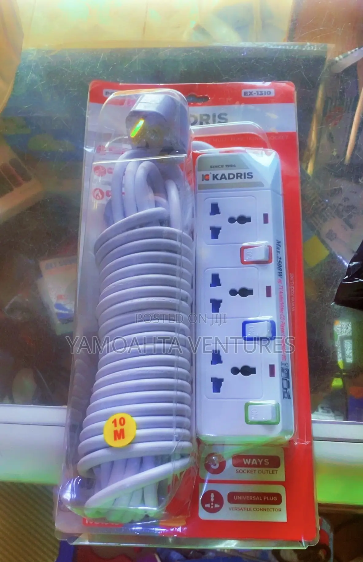 10m Kadris 4 Socket Extension Board