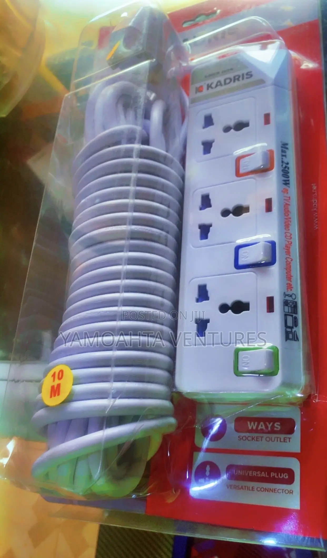 10m Kadris 4 Socket Extension Board