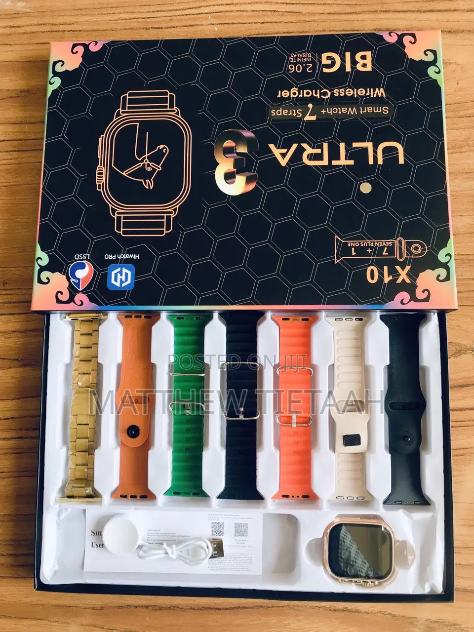 Smart Watch/ Smartwatch/ Watch/ Watches/ Bluetooth / Apple/ 7 Straps