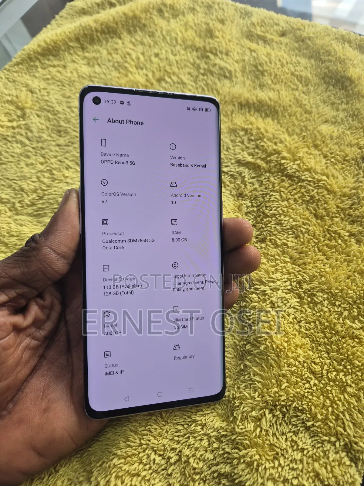 New Oppo Reno 3 128 GB Silver