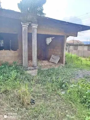 70×100 Titled Land With An Incompleted Building For Sale At Oyarifa