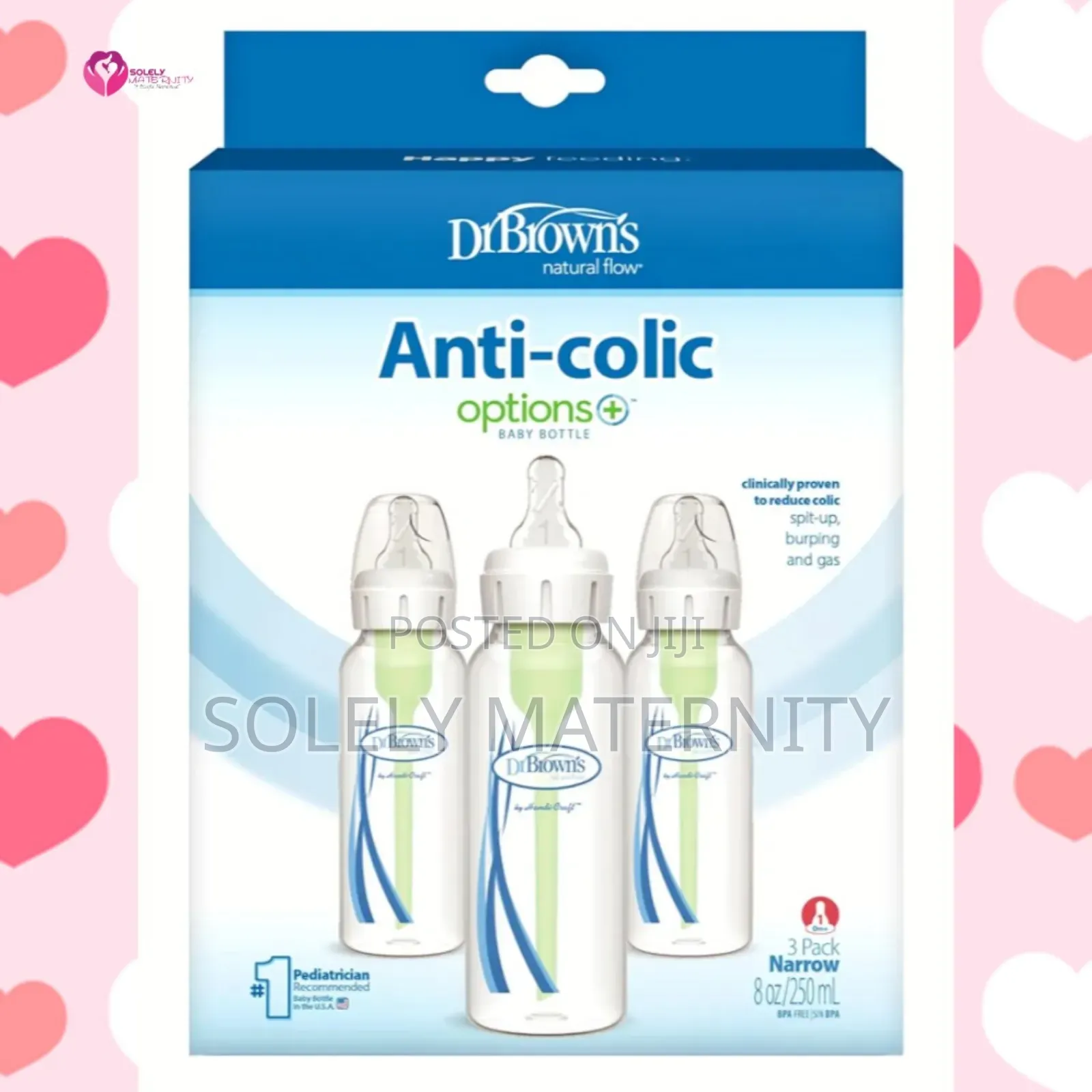 Dr Brown's Anti-Colic Options Feeding Bottle.250ml