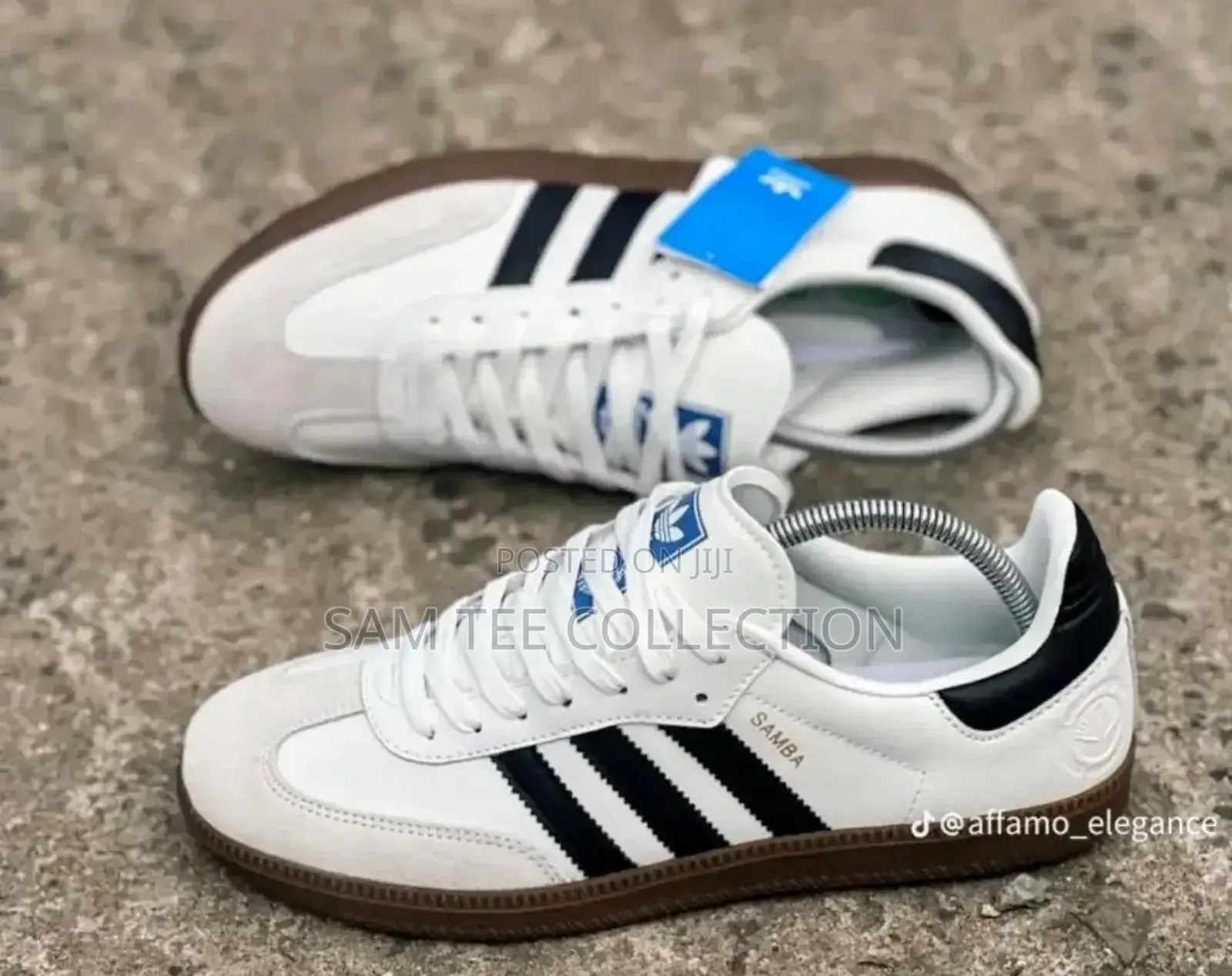Original Adidas Samba Leather White Black