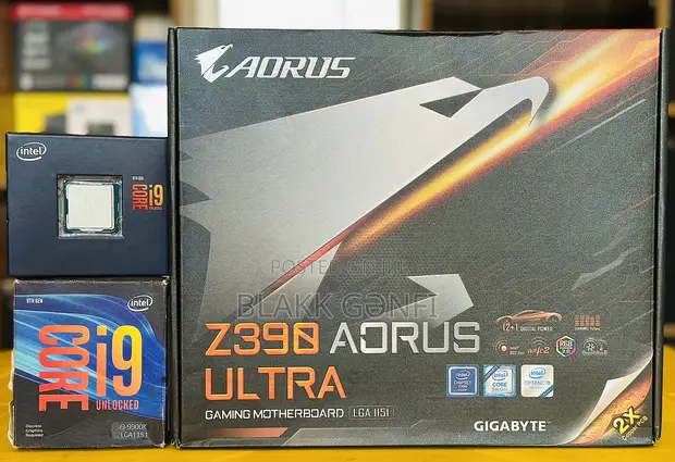 I9-9900k 9th Gen Cpu + Gigabyte Aorus Ultra Z390 Board for sale