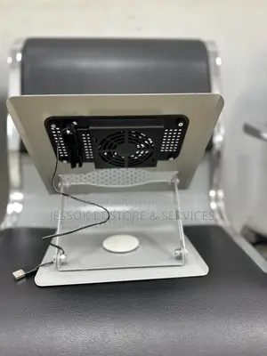 360 Rotating Metal Laptop Stand With Cooling Fan