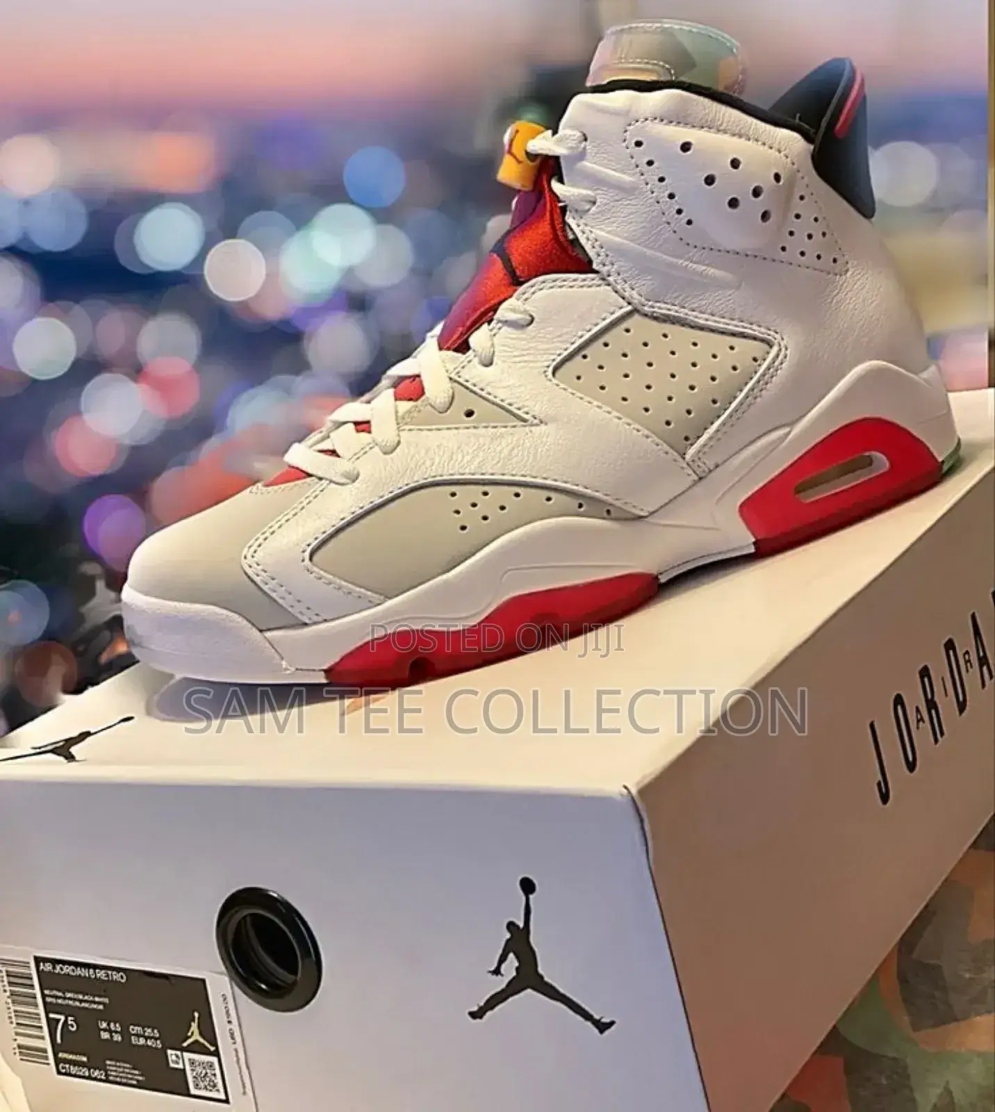 Jordan 6 Retro Fire Red White