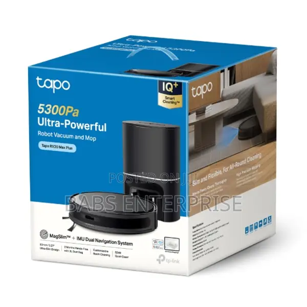 Tp-link Tapo Rv20 Max Plus Robot Vacuum Cleaner Mop Auto-empty Dock