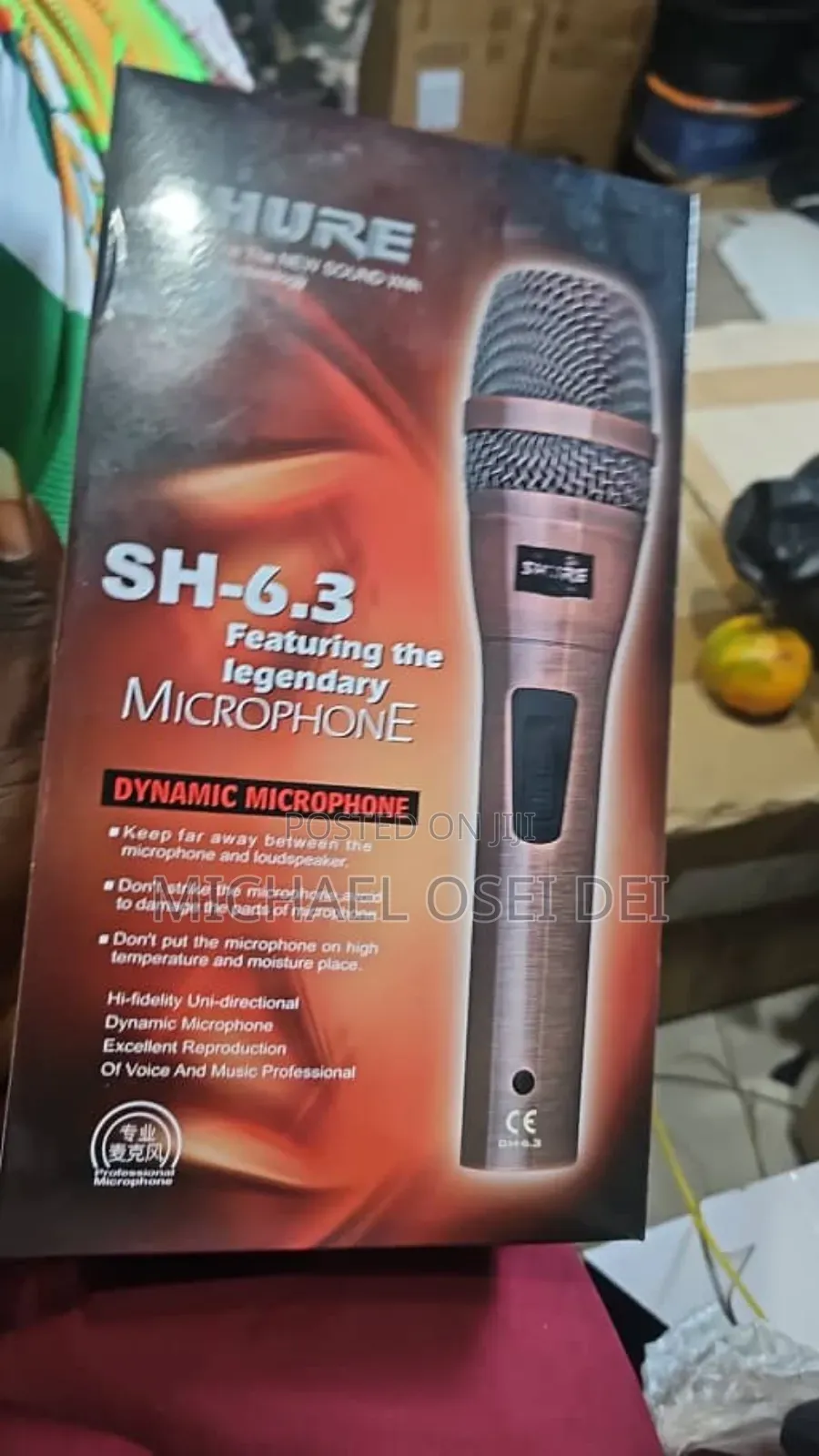 Shure Sh6.3 Cord Mic