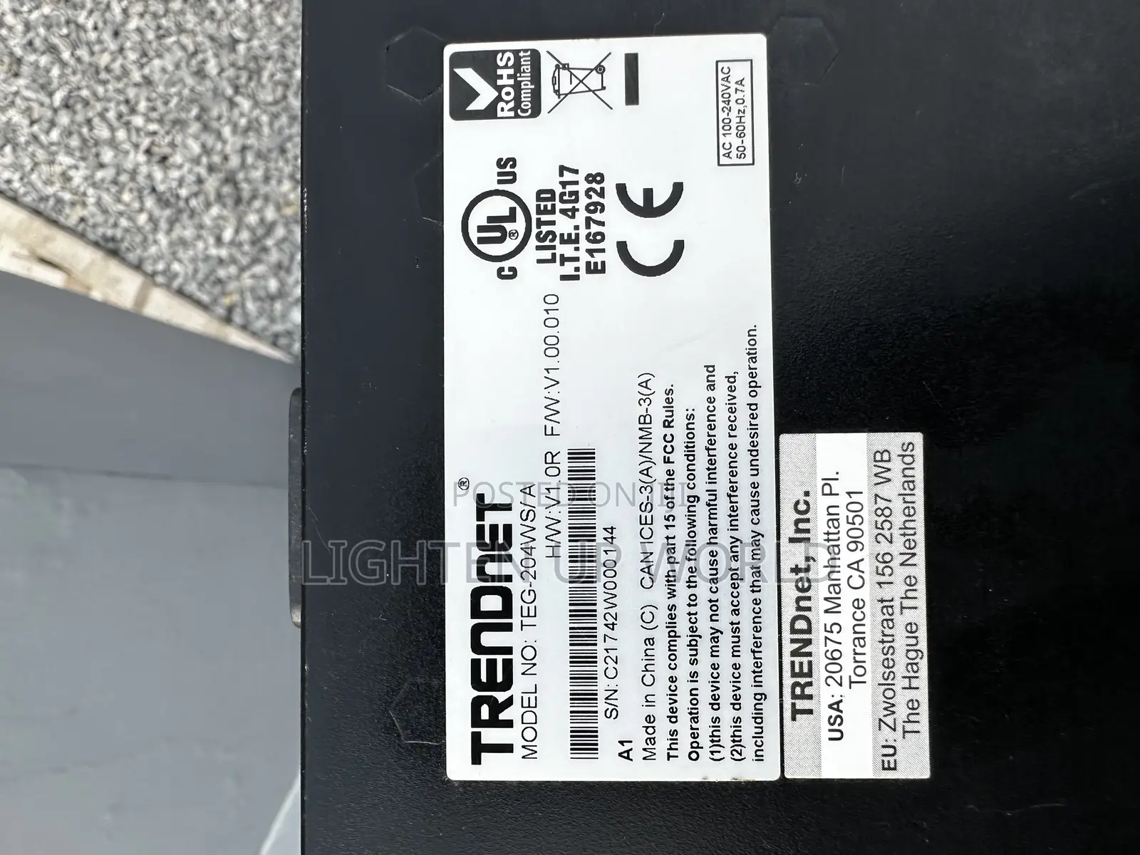 Trendnet Teg-204ws 20-Port Gigabit Web Smart Switch