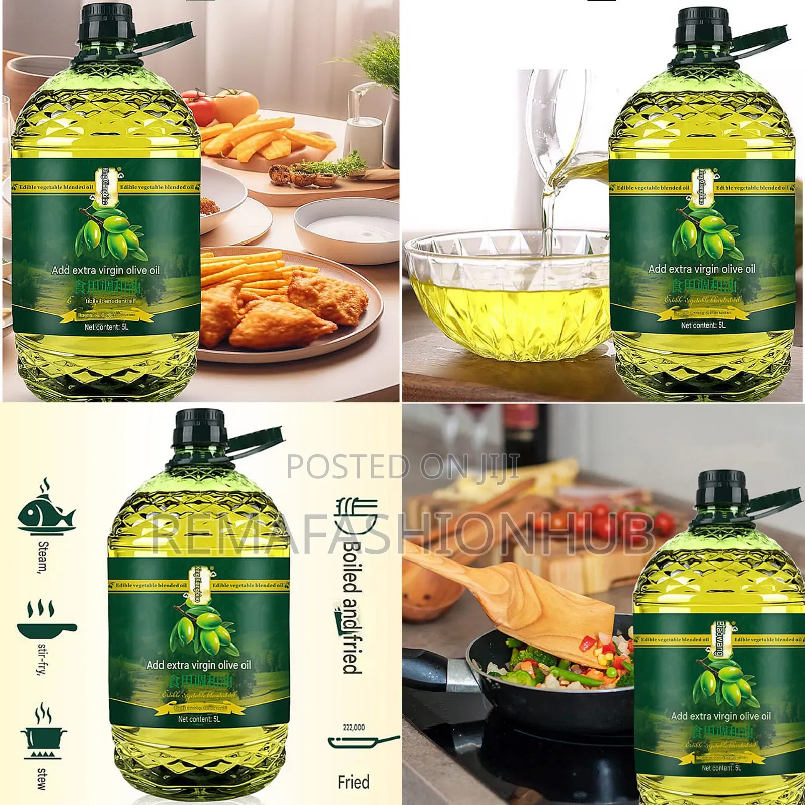 5l Bottle of Edible Vegetable Blended Oil With Added Extra Virgin Oil