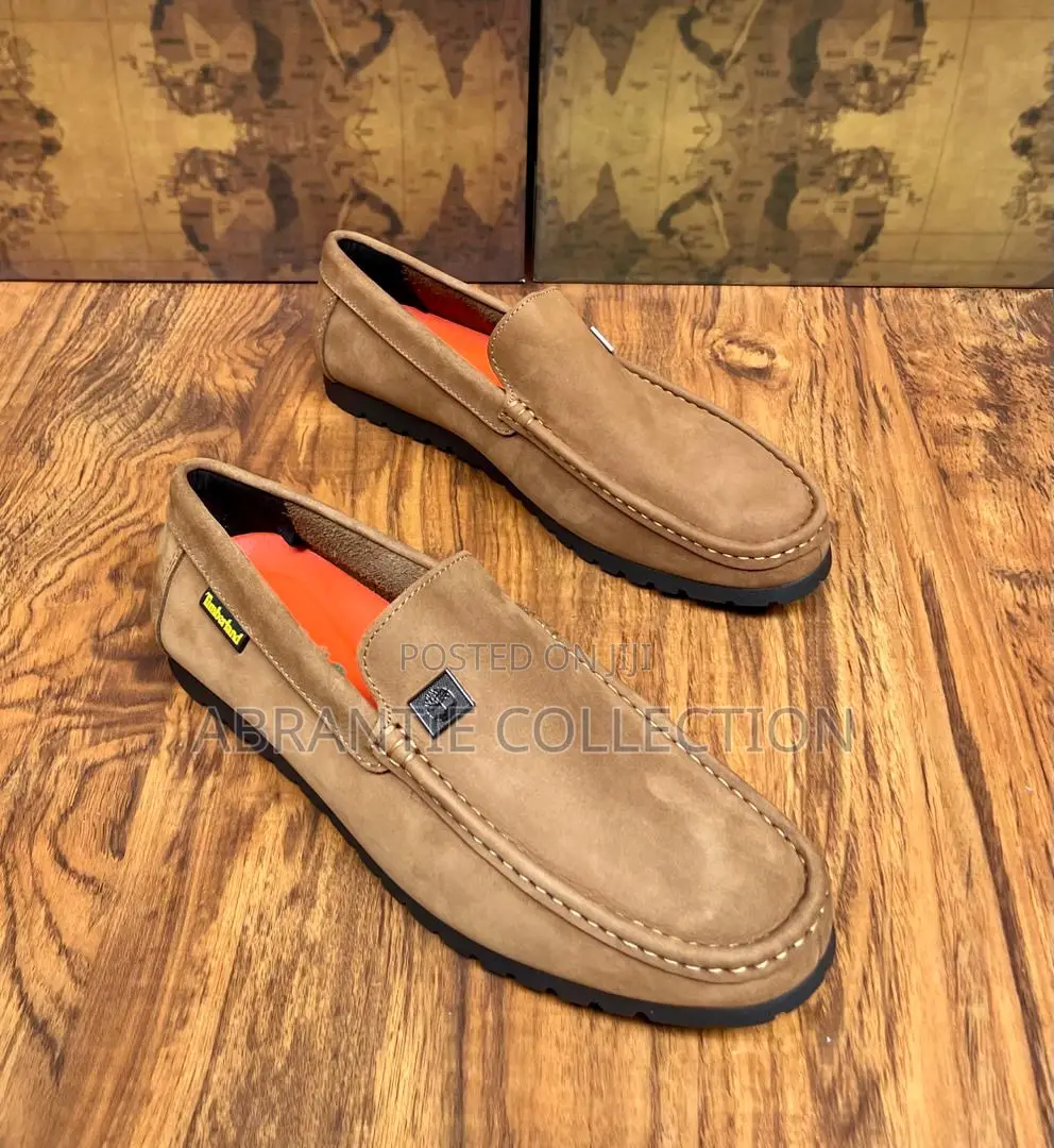 Timnerland Brown Suede Loafer Shoes