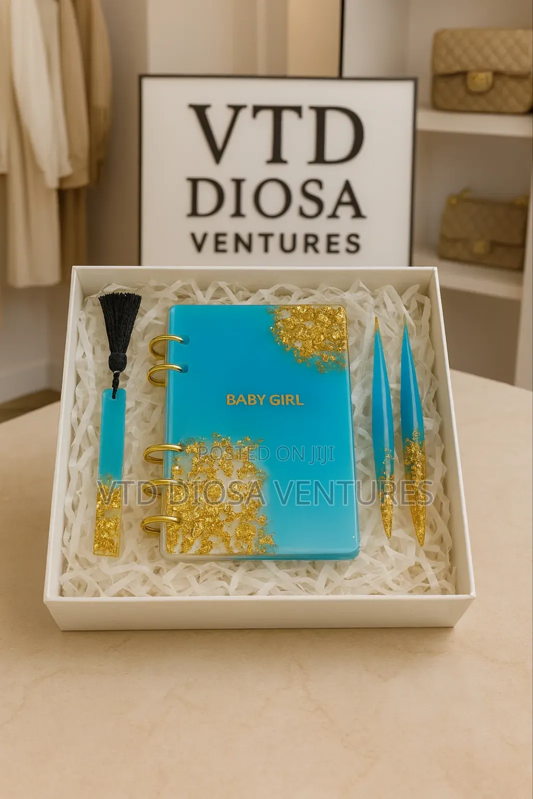 Stylish Resin Notepad Set