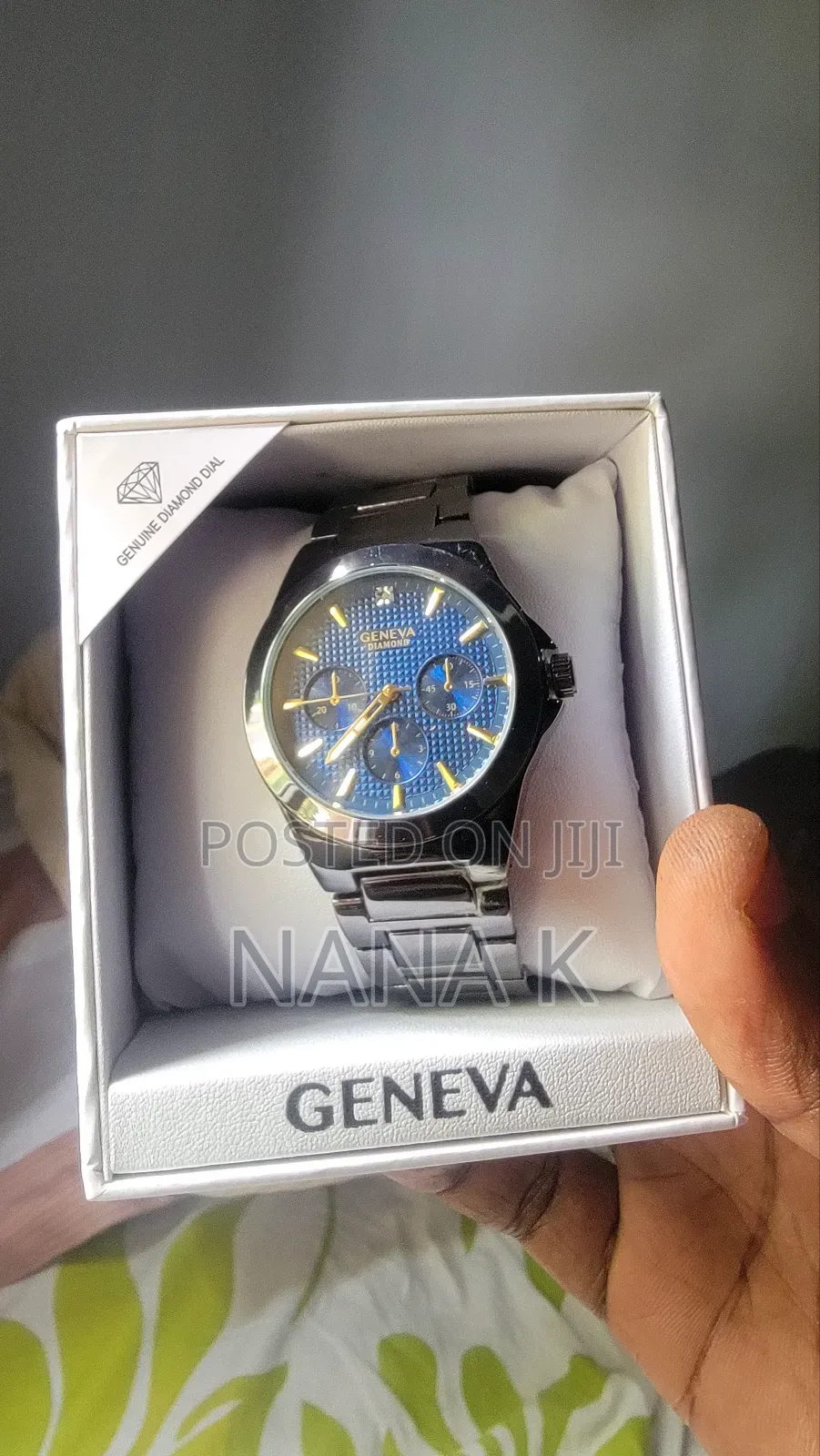 Geneva Diamond Dial Watch
