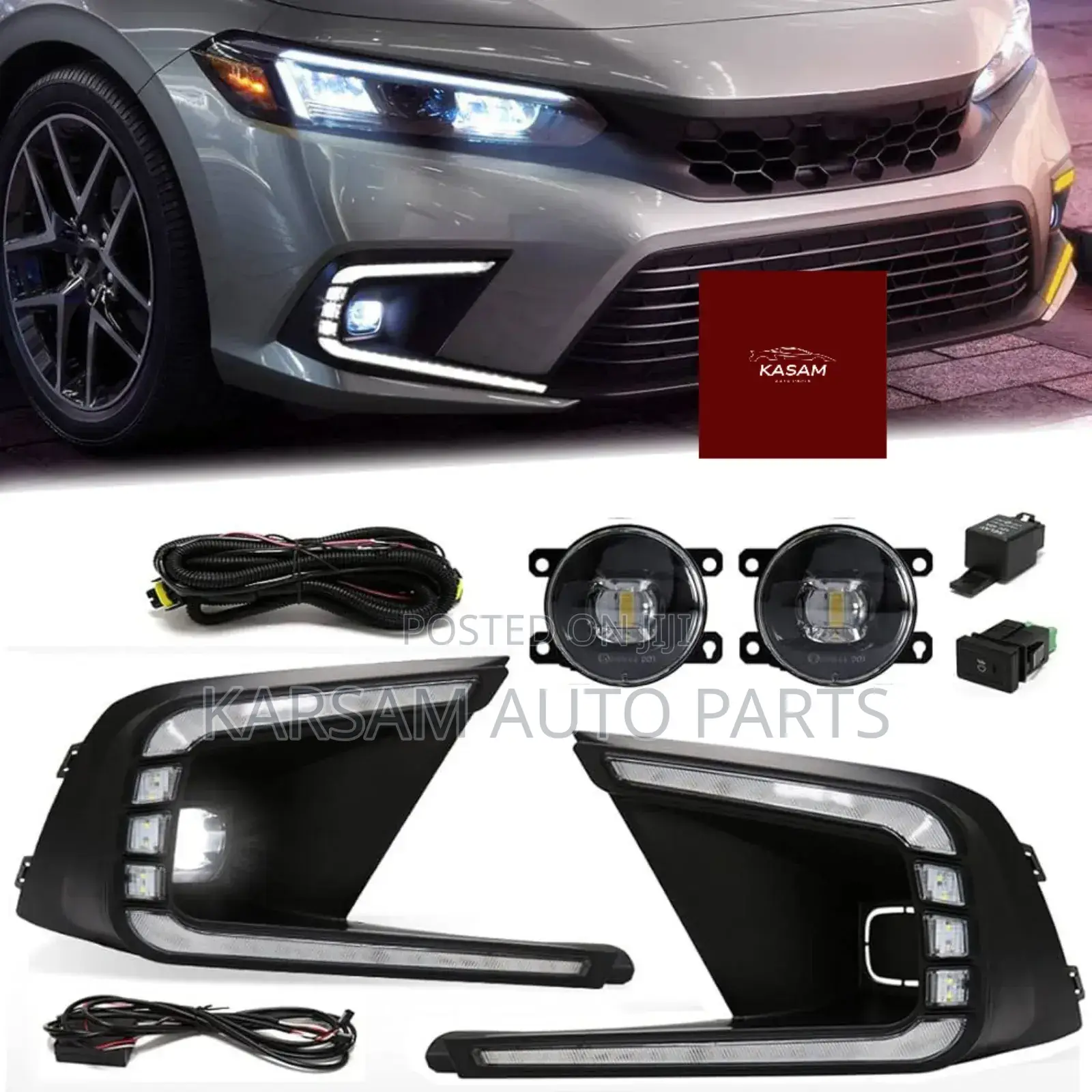Honda Civic 2022 Front Bumper Foglight Led Type