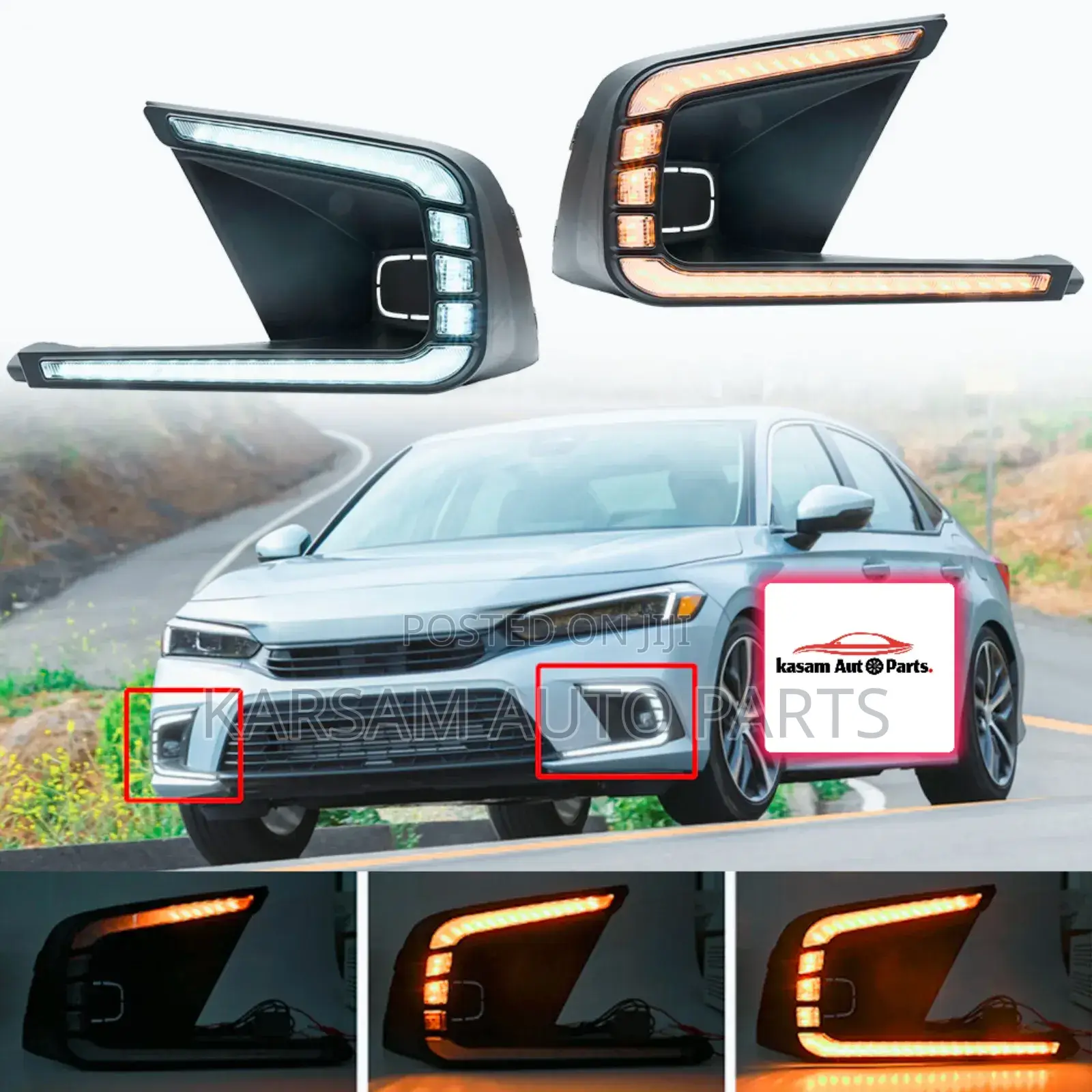 Honda Civic 2022 Front Bumper Foglight Led Type
