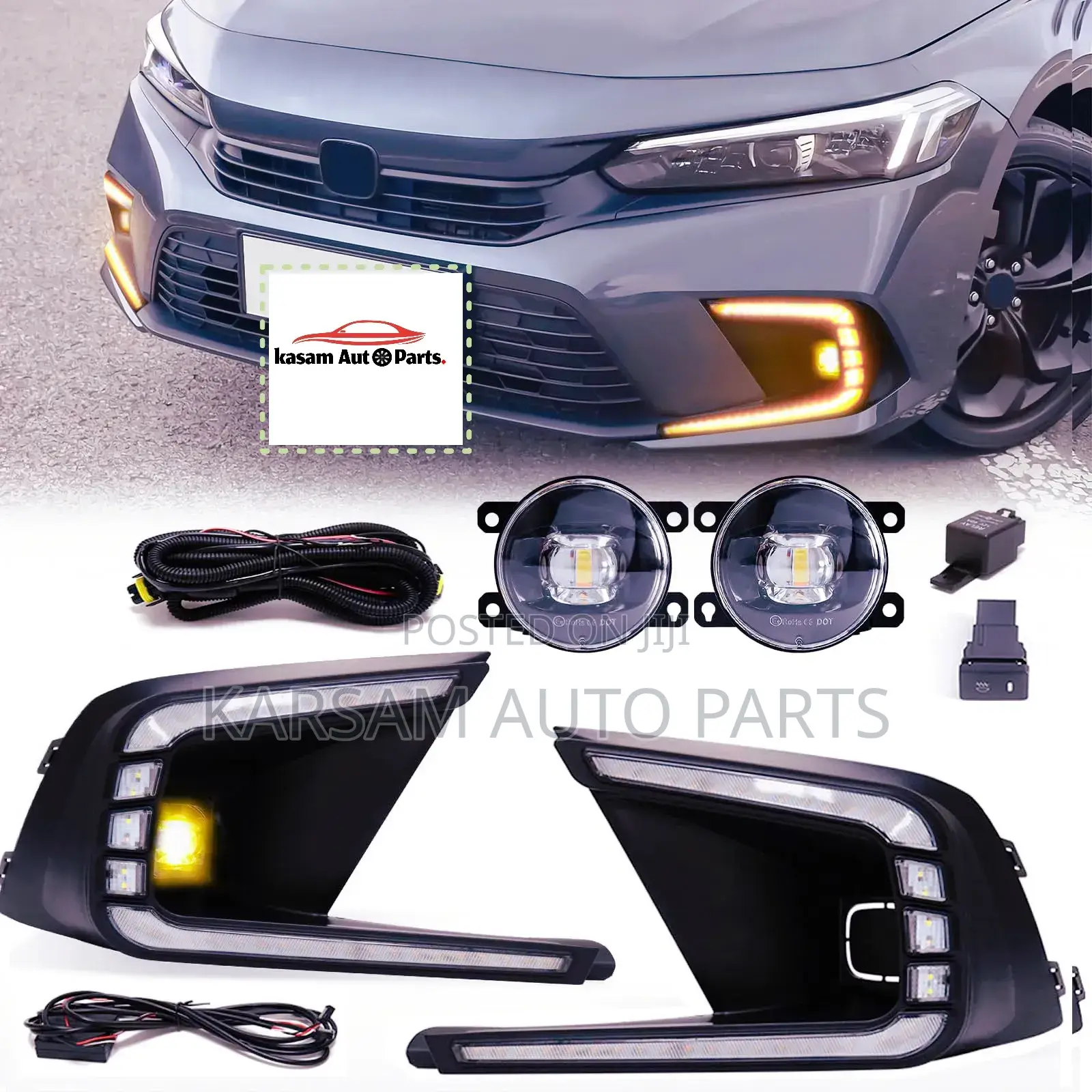Honda Civic 2022 Front Bumper Foglight Led Type
