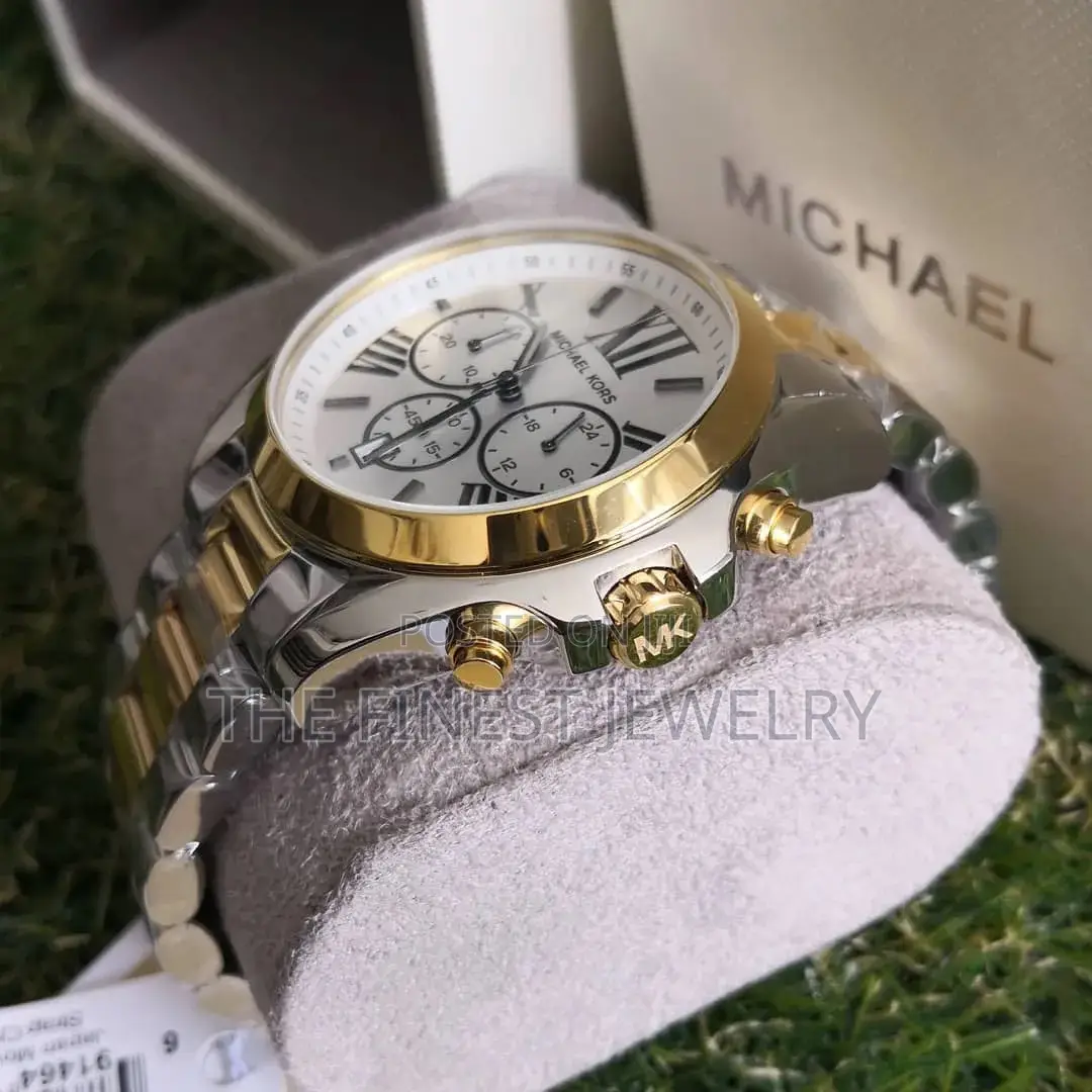 Michael Kors Men’S Watch, Sliver and Gold