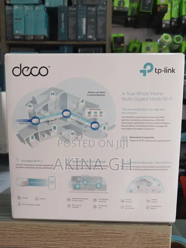 Tp-Link Deco Be22 3 Pack Wi-Fi 7 Be3600 Whole Home Mesh System 3