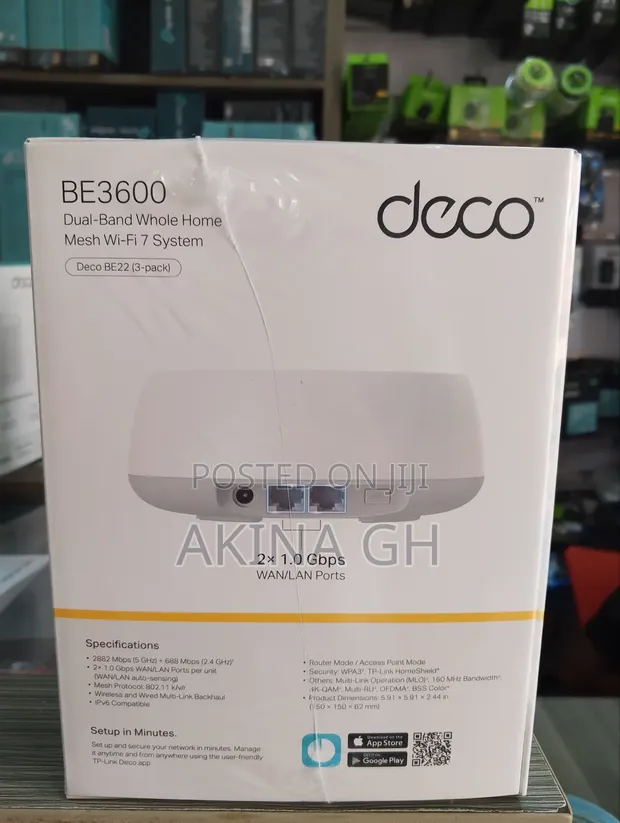 Tp-Link Deco Be22 3 Pack Wi-Fi 7 Be3600 Whole Home Mesh System 4