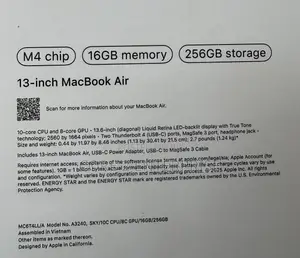 New Laptop Apple MacBook Air 2024 M3 13-inch 16GB Apple M4 SSD 256GB