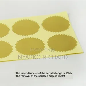 Seal Stickers Gold