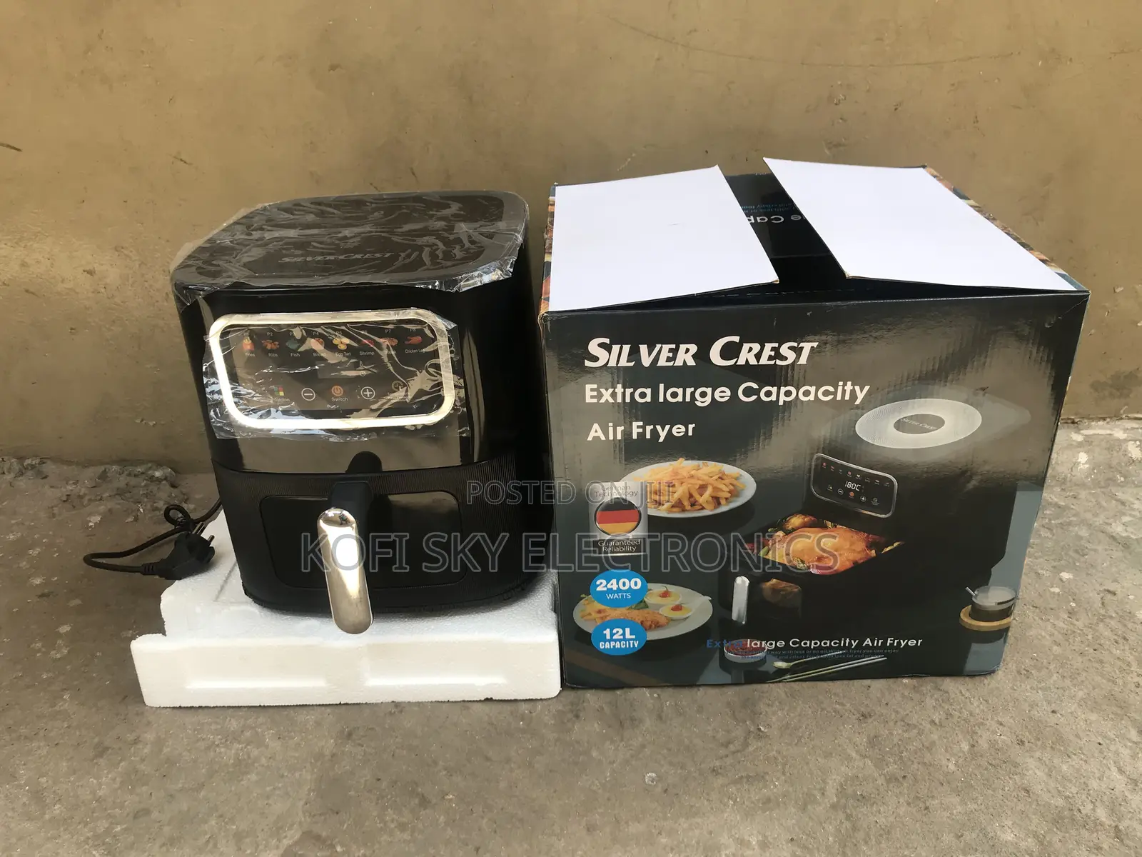 2400watt 12litres Silver Crest Air Fryer