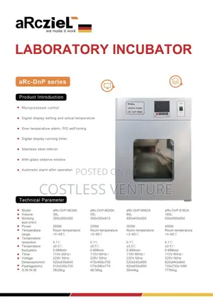 Arcziel Laboratory Incubator 30ltrs