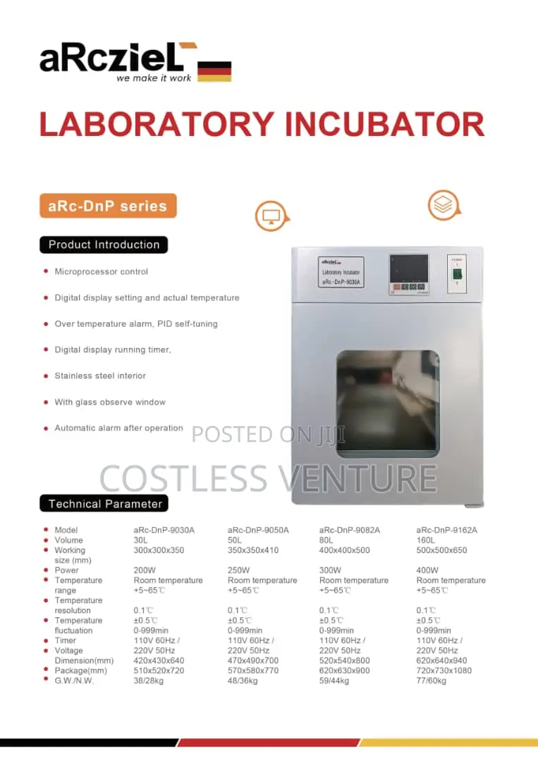 Arcziel Laboratory Incubator 30ltrs