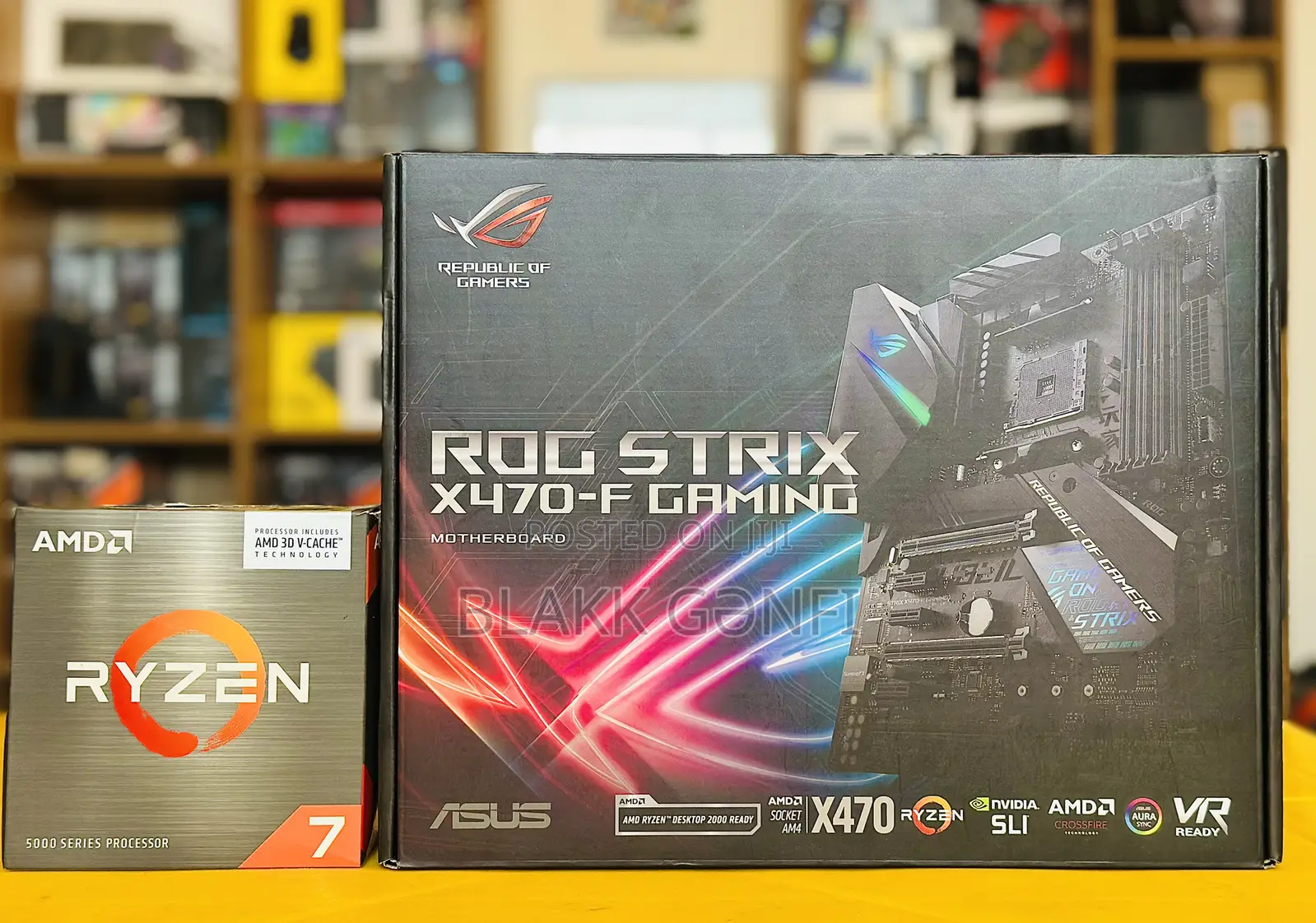 Ryzen 7 5700x Processor + Asus Strix X470 Rgb Motherboard